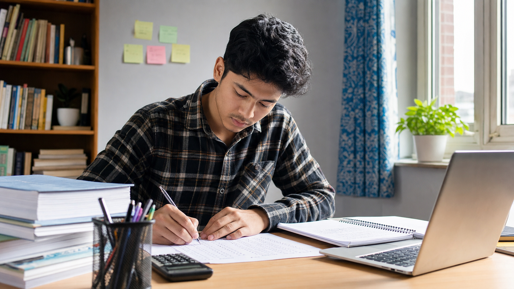 Nepali student preparing for the BSc CSIT entrance examination