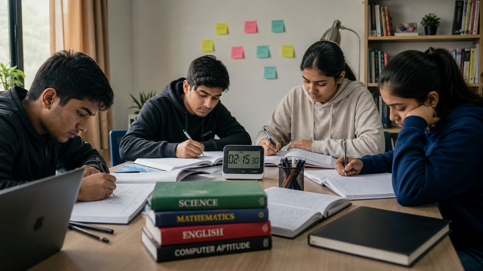 Nepali students preparing for the BSc CSIT entrance examination