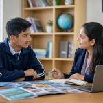 Nepali student discussing education and career options after SEE