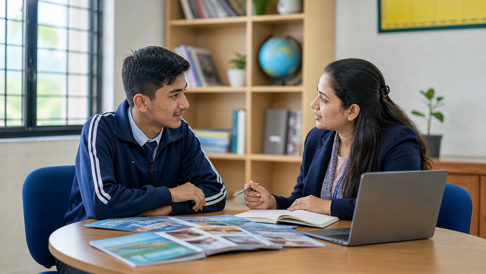 Nepali student discussing education and career options after SEE