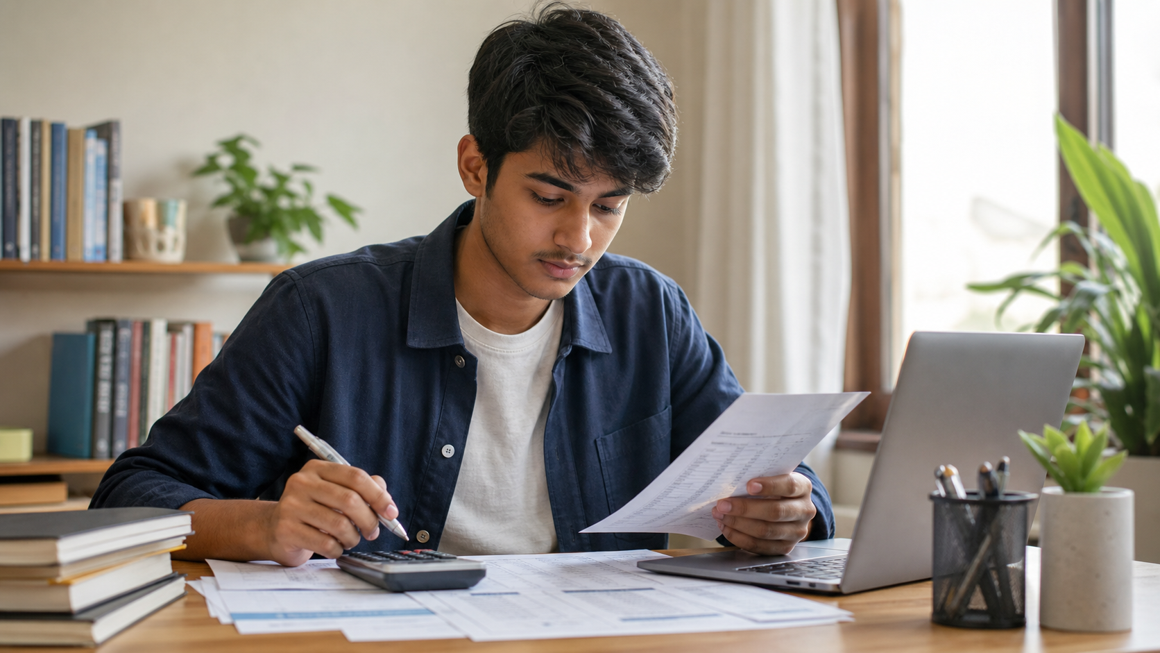 Nepali Grade 12 student reviewing marks for a re-totalling application